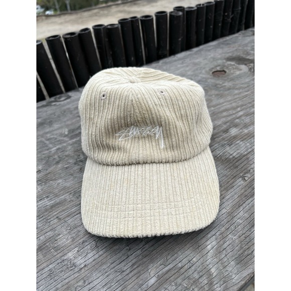 Stussy Style Tan Corduroy Adjustable Hat / Cap StrapBack Sold Out Deadstock‎ - Picture 1 of 8
